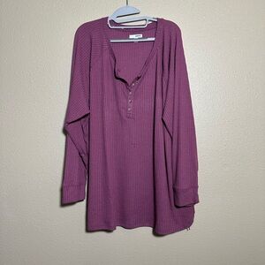 Sonoma Women's Plum Henley Tunic